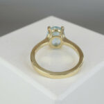 Christian ring met sky topaas