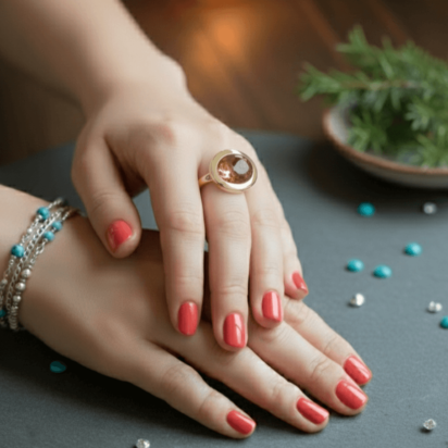Christian ring met honing toermalijn