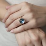 Christian ring London blue topaas