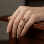 Christian ring met carneolen