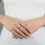 Wit gouden ring met 0.02ct.