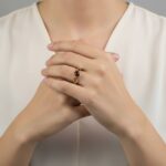 Granaten gouden ring