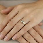 Gouden Christian v ring model