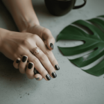 Gouden ring met parel en robijn