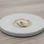 Bi color gouden Christian ring