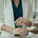 Christian gouden ring met saffier en diamanten