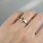 Gouden Christian v ring model