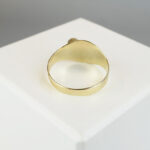 Christian goud ring met 3 bloedkoralen