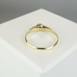 Christian goud ring met 1 granaat