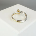 Christian bicolor ring met diamanten