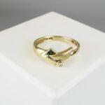 Gouden Christian ring met diamant