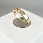 Gouden Christian ring met 1 diamant