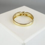 Christian solitair gouden ring