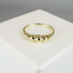 Gouden bolle ring
