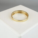 Geel gouden Christian ring met diamant