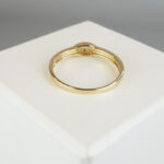 Geel gouden ring met 1 diamant