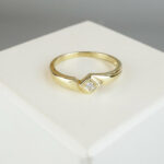 Christian fantasie ring met 1 diamant