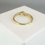 Christian fantasie ring met 1 diamant