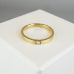 Alliance ring met diamant