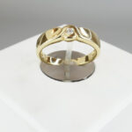 Christian solitair gouden ring