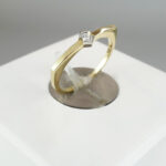 18 karaat gouden ring met diamant