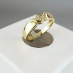 Christian solitair gouden ring