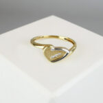 Christian ring bicolor met diamanten