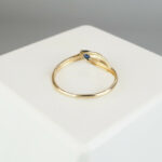 Saffier gouden ring