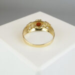 Christian ring met carneolen