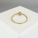 Gouden ring met 0.04ct. diamant