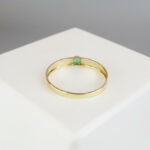 Gouden ring met 1 smaragd
