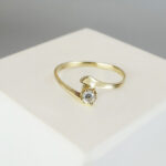 Gouden vintage look ring
