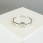 Wit gouden ring met 0.02ct.