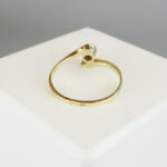 Gouden vintage look ring