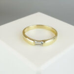 Gouden ring met aquamarijn