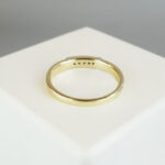 Gouden ring met 5 diamanten
