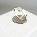 Wit gouden ring met 0.02ct.