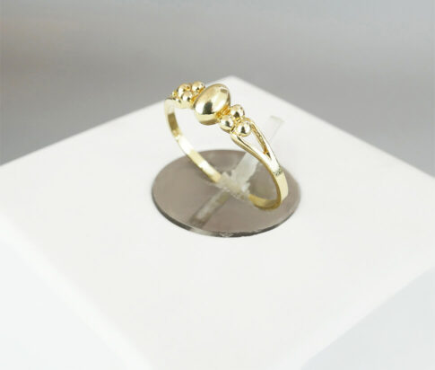 Geel goud Christian fantasie ring