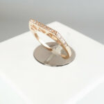 Rose gouden harten ring