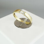 Gouden ring met aquamarijn