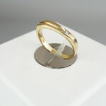 Gouden Christian ring met 0.01ct.