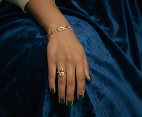 Christian gouden ring met citrien