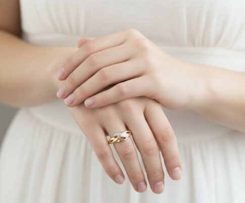 Christian smalle bicolor ring