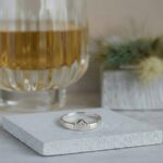 Wit gouden ring met 0.02ct.