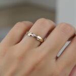 Gouden ring met 0.02ct. diamant