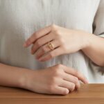 Geel gouden fantasie ring