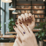 Gouden ring met amethyst en diamanten