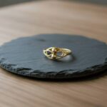 Geel gouden fantasie ring