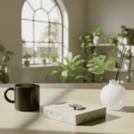 Gouden Christian ring met caré saffier