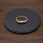 Gouden bolle ring